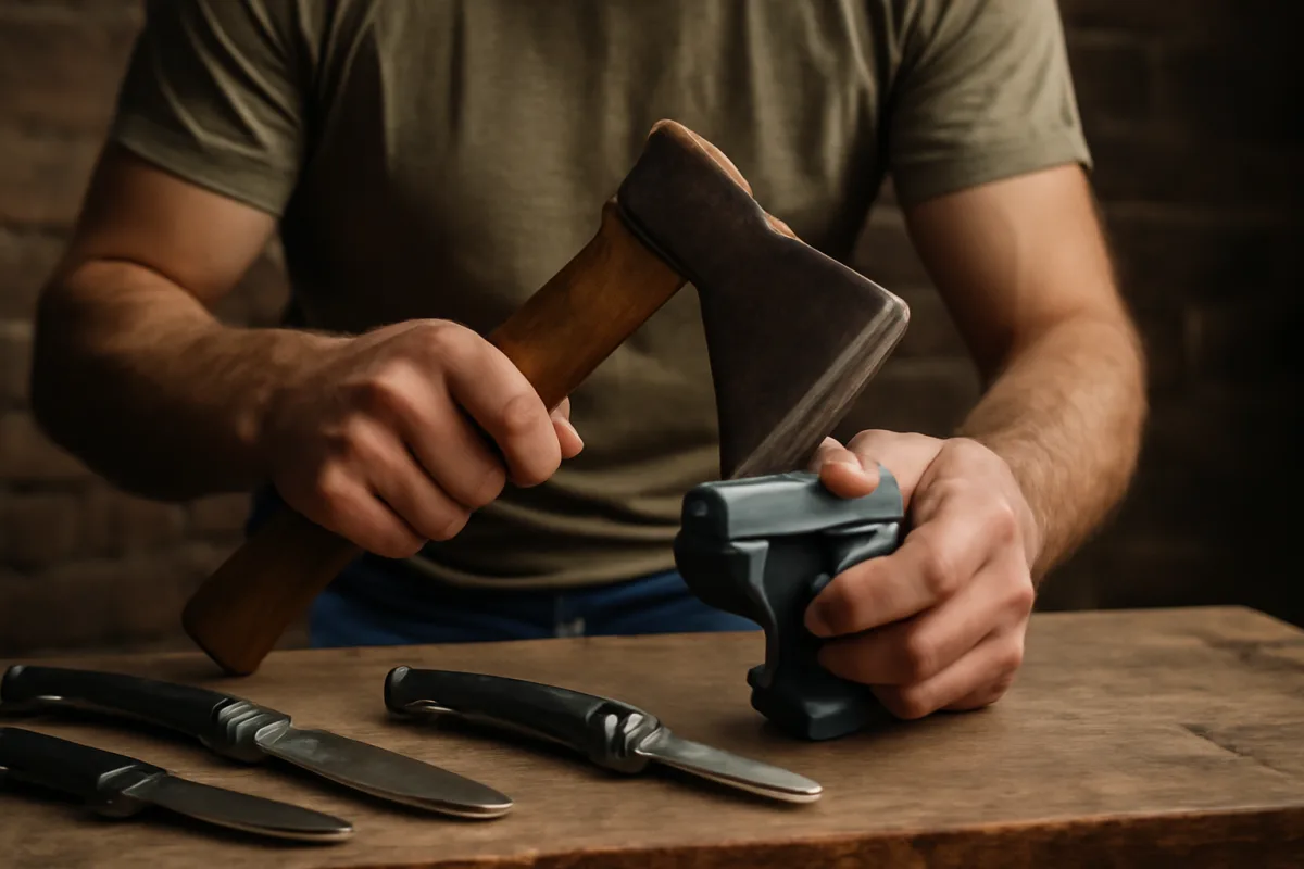 Affilatura delle lame prima della battuta: strumenti portatili che risolvono veri problemi